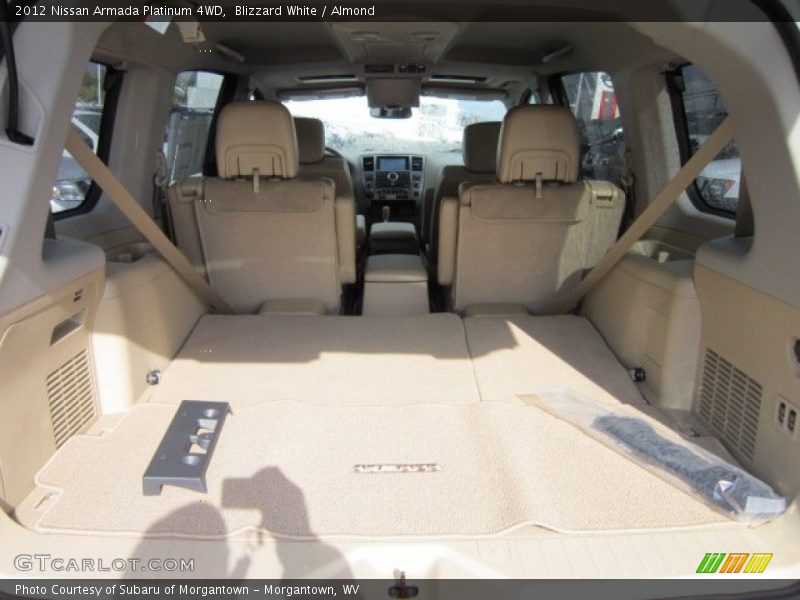 Blizzard White / Almond 2012 Nissan Armada Platinum 4WD