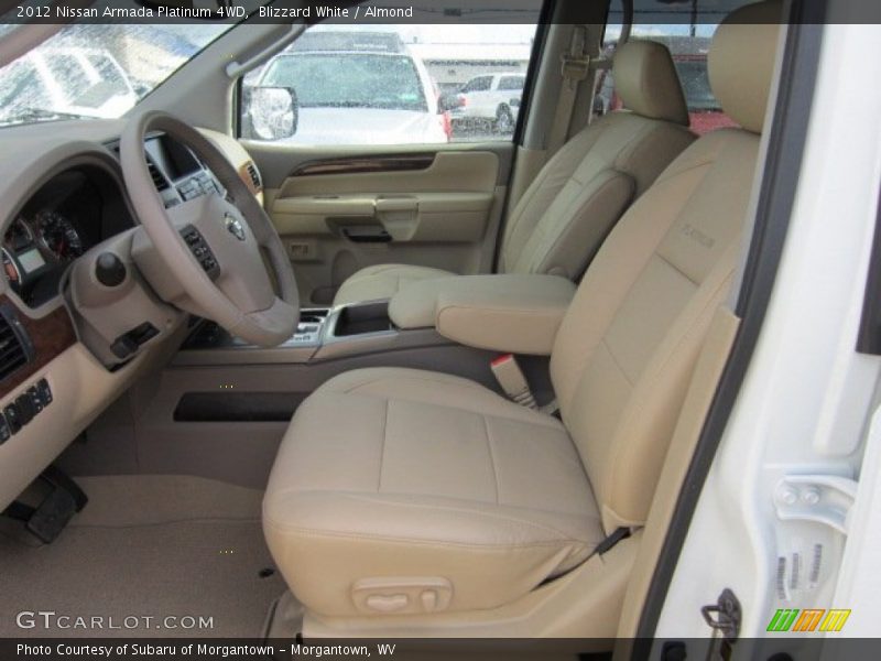  2012 Armada Platinum 4WD Almond Interior