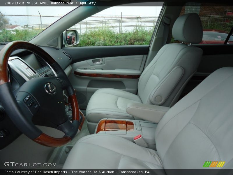 Bamboo Pearl / Light Gray 2009 Lexus RX 350 AWD