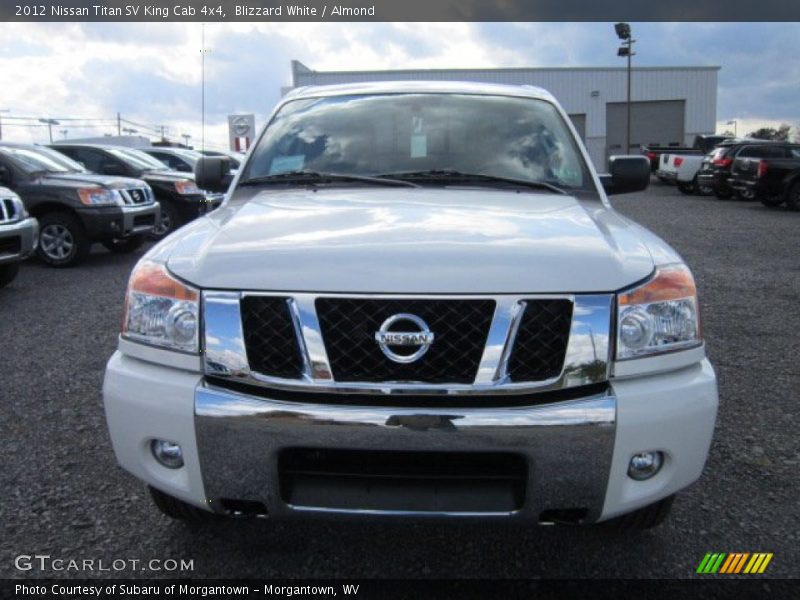 Blizzard White / Almond 2012 Nissan Titan SV King Cab 4x4