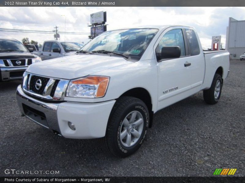 Blizzard White / Almond 2012 Nissan Titan SV King Cab 4x4