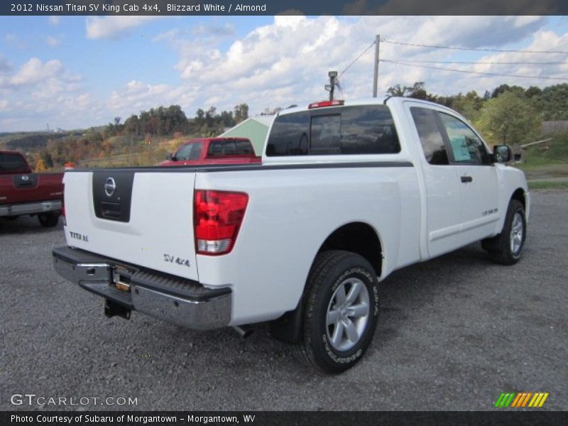 Blizzard White / Almond 2012 Nissan Titan SV King Cab 4x4