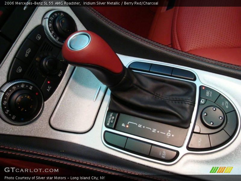 Iridium Silver Metallic / Berry Red/Charcoal 2006 Mercedes-Benz SL 55 AMG Roadster