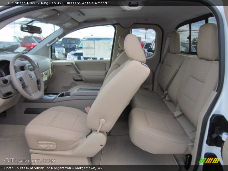  2012 Titan SV King Cab 4x4 Almond Interior