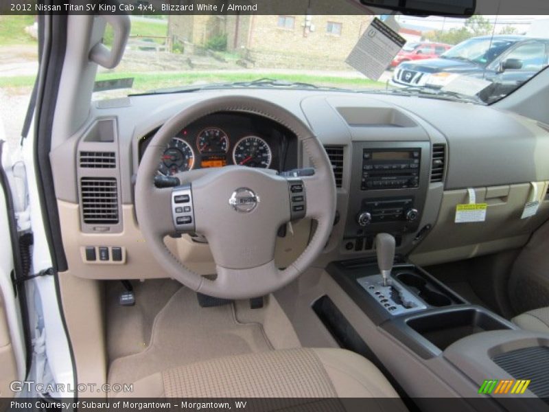 Blizzard White / Almond 2012 Nissan Titan SV King Cab 4x4