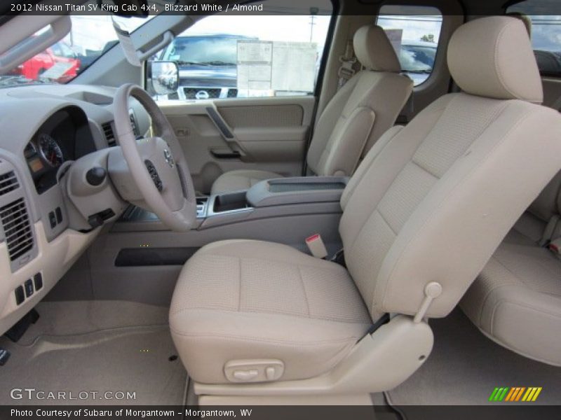  2012 Titan SV King Cab 4x4 Almond Interior