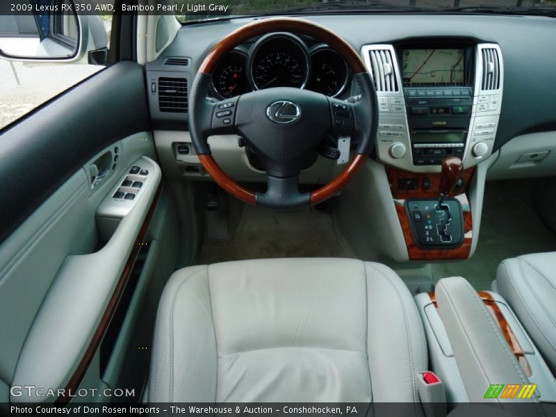 Bamboo Pearl / Light Gray 2009 Lexus RX 350 AWD