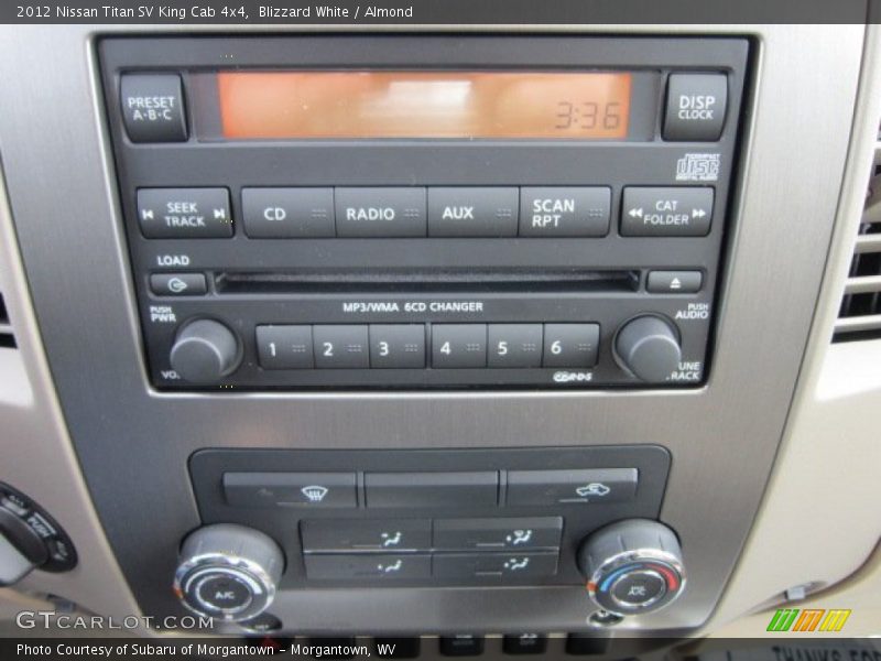 Controls of 2012 Titan SV King Cab 4x4