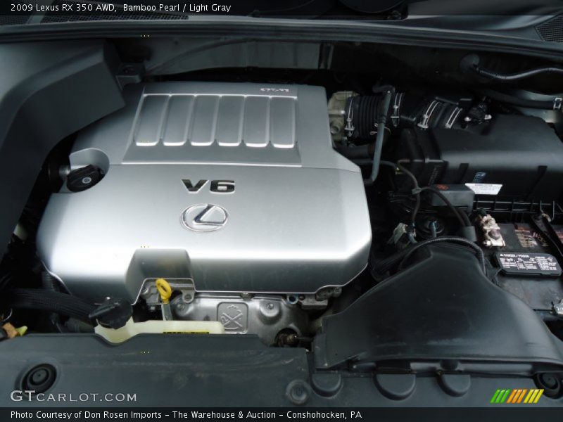 Bamboo Pearl / Light Gray 2009 Lexus RX 350 AWD