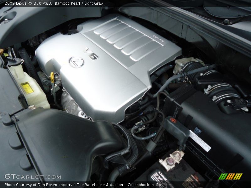 Bamboo Pearl / Light Gray 2009 Lexus RX 350 AWD