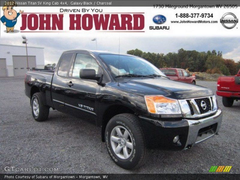 Galaxy Black / Charcoal 2012 Nissan Titan SV King Cab 4x4