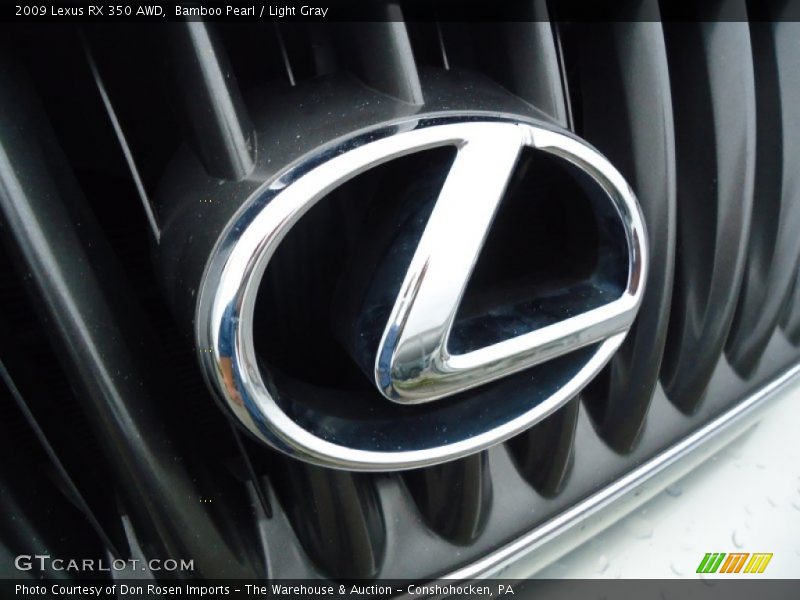 Bamboo Pearl / Light Gray 2009 Lexus RX 350 AWD
