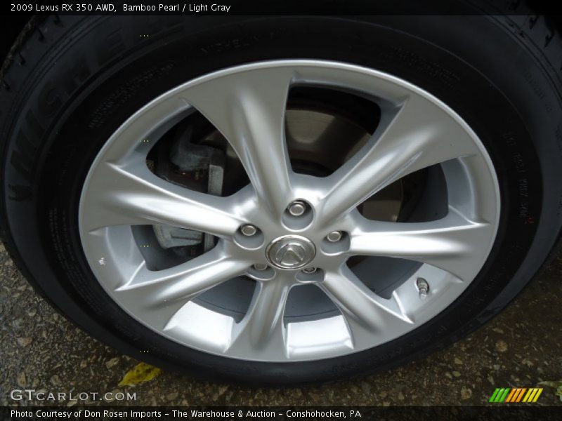 Bamboo Pearl / Light Gray 2009 Lexus RX 350 AWD