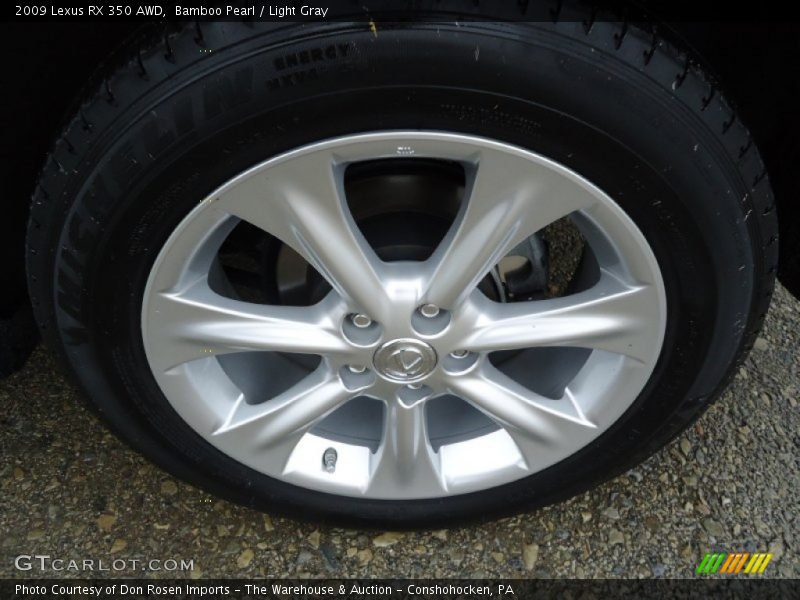 Bamboo Pearl / Light Gray 2009 Lexus RX 350 AWD