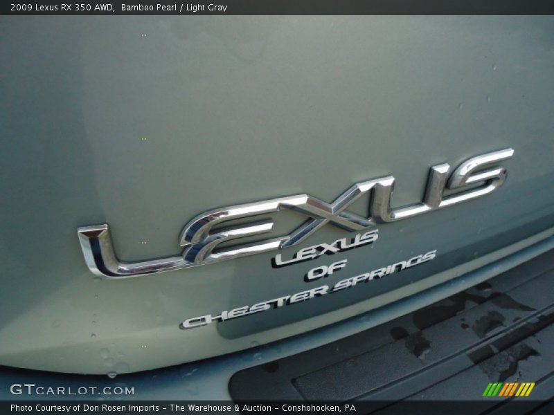 Bamboo Pearl / Light Gray 2009 Lexus RX 350 AWD