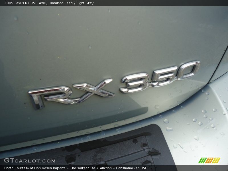 Bamboo Pearl / Light Gray 2009 Lexus RX 350 AWD