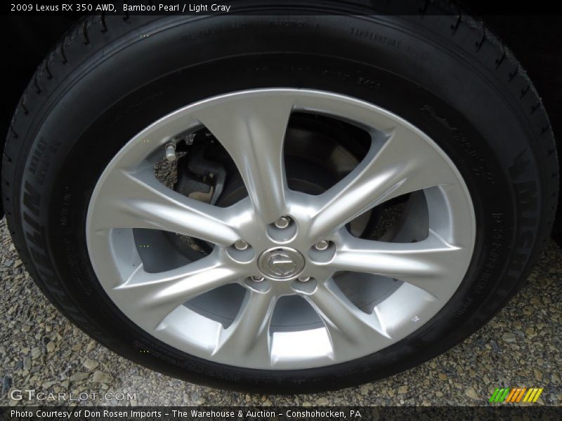 Bamboo Pearl / Light Gray 2009 Lexus RX 350 AWD