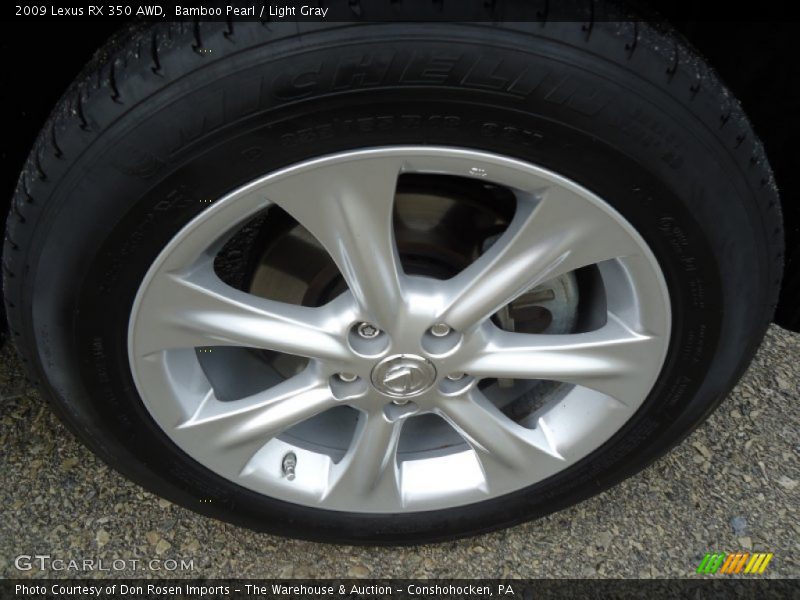 Bamboo Pearl / Light Gray 2009 Lexus RX 350 AWD