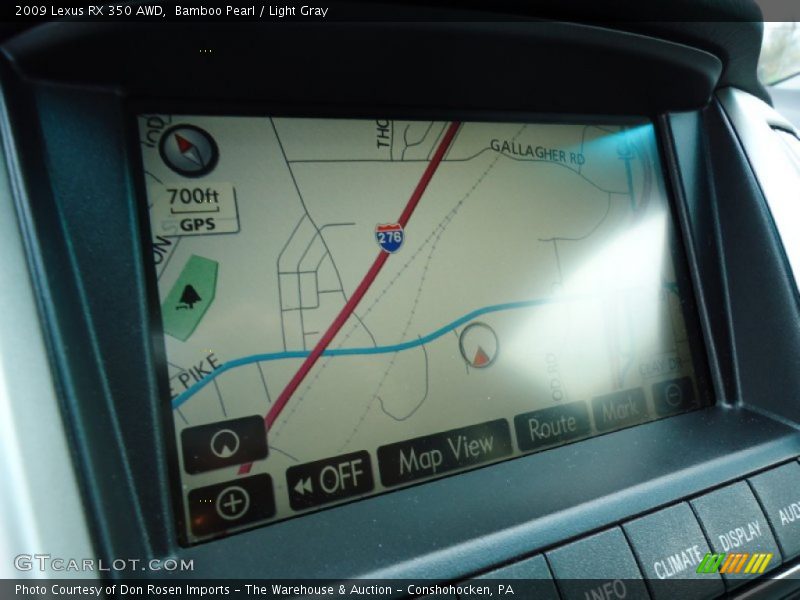 Bamboo Pearl / Light Gray 2009 Lexus RX 350 AWD