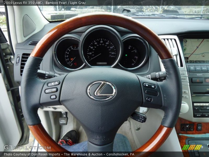 Bamboo Pearl / Light Gray 2009 Lexus RX 350 AWD