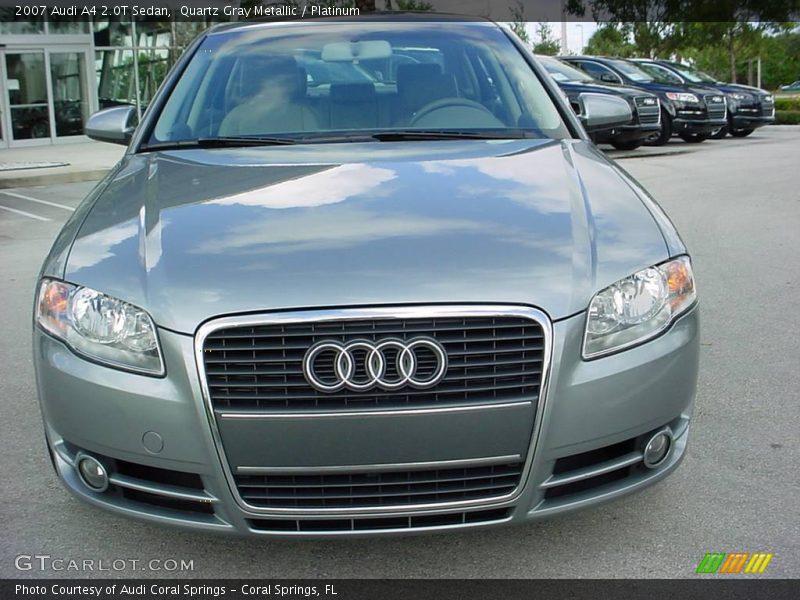 Quartz Gray Metallic / Platinum 2007 Audi A4 2.0T Sedan