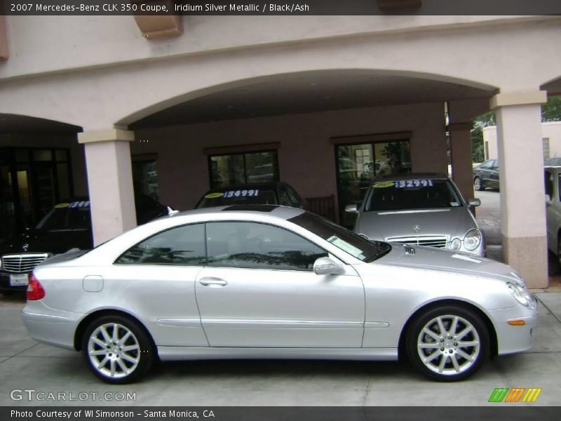 Iridium Silver Metallic / Black/Ash 2007 Mercedes-Benz CLK 350 Coupe