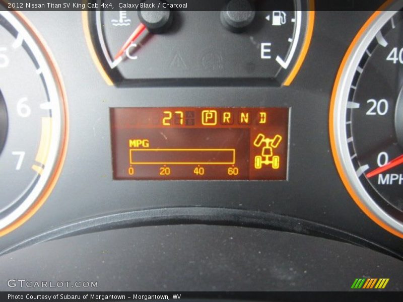 Galaxy Black / Charcoal 2012 Nissan Titan SV King Cab 4x4