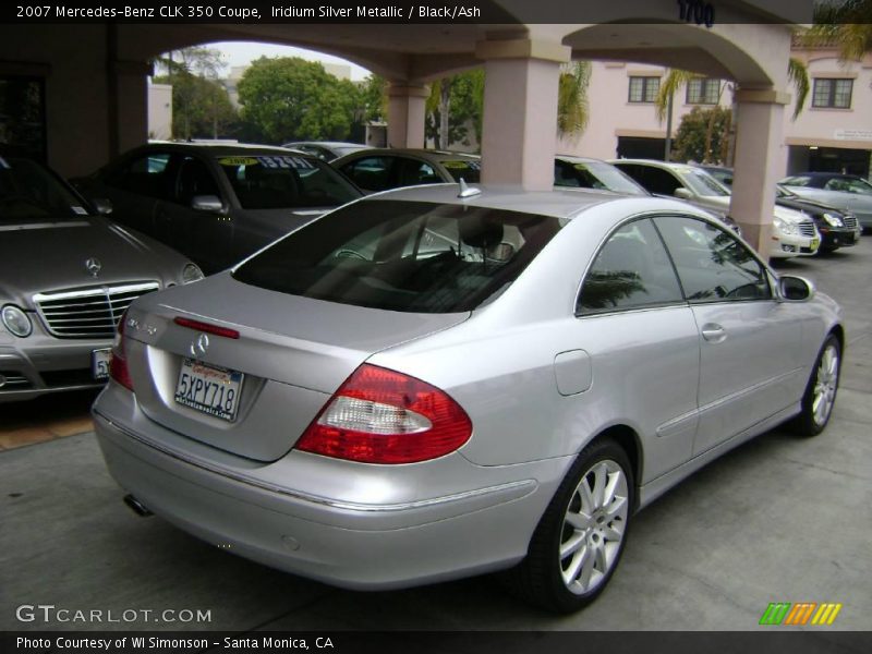 Iridium Silver Metallic / Black/Ash 2007 Mercedes-Benz CLK 350 Coupe