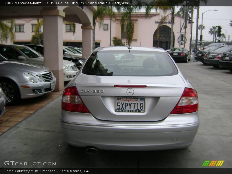 Iridium Silver Metallic / Black/Ash 2007 Mercedes-Benz CLK 350 Coupe