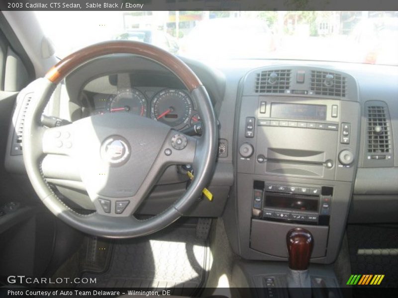 Sable Black / Ebony 2003 Cadillac CTS Sedan