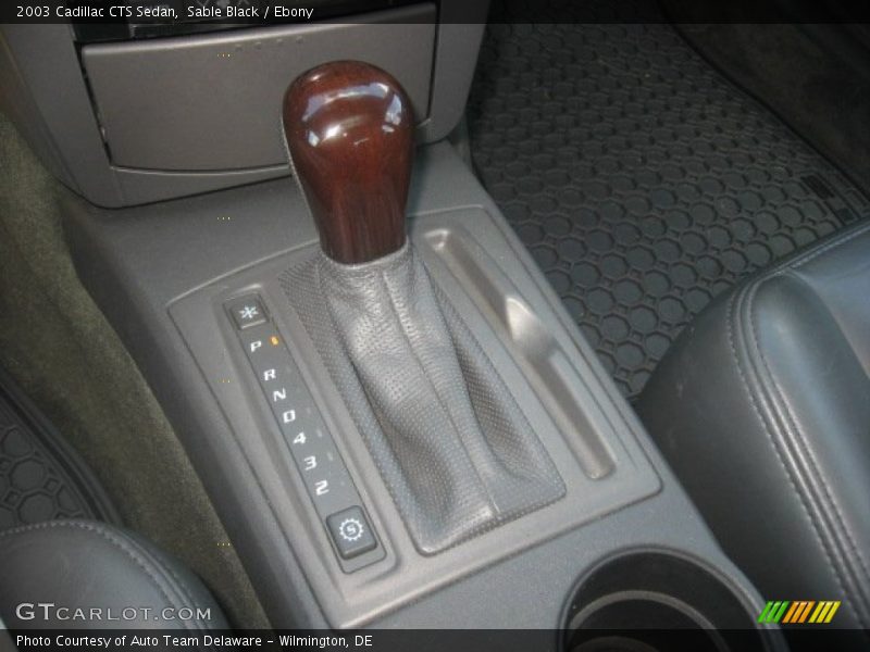 Sable Black / Ebony 2003 Cadillac CTS Sedan