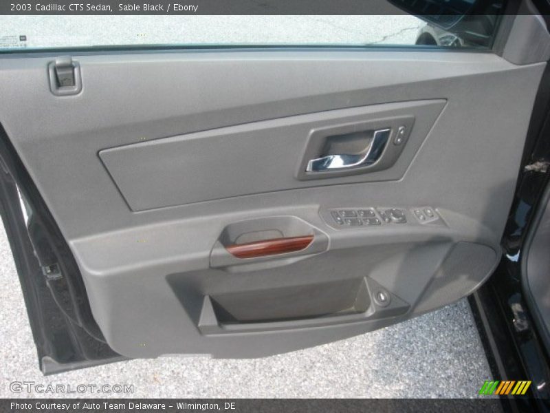 Sable Black / Ebony 2003 Cadillac CTS Sedan