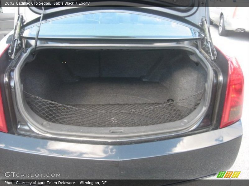 Sable Black / Ebony 2003 Cadillac CTS Sedan