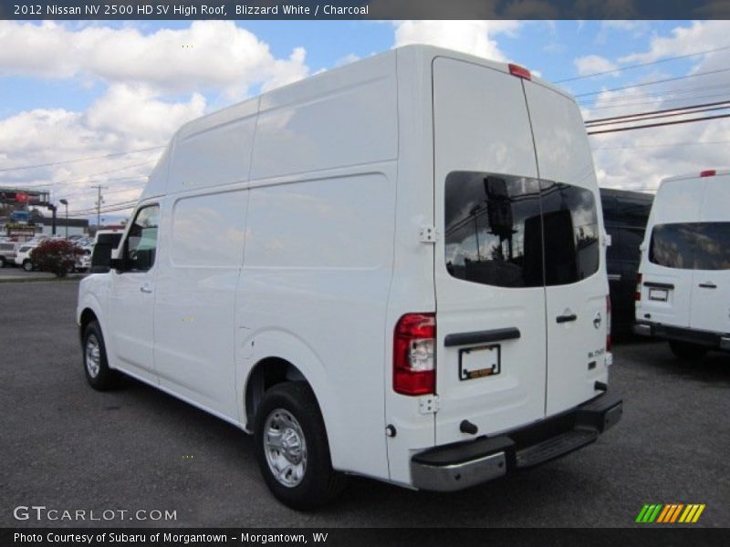 Blizzard White / Charcoal 2012 Nissan NV 2500 HD SV High Roof