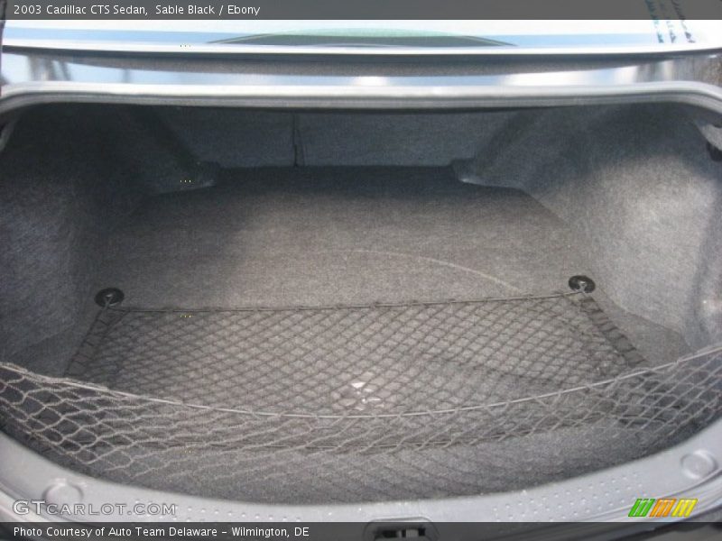Sable Black / Ebony 2003 Cadillac CTS Sedan