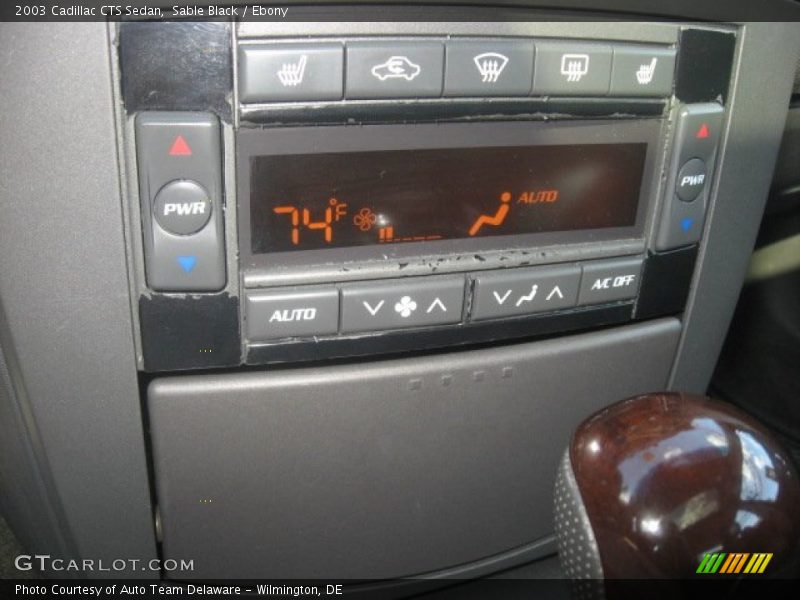 Sable Black / Ebony 2003 Cadillac CTS Sedan