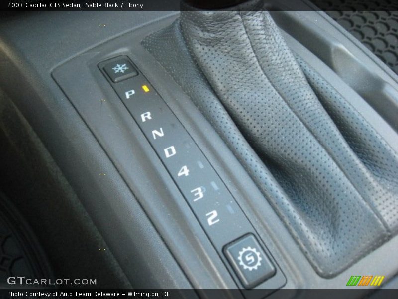 Sable Black / Ebony 2003 Cadillac CTS Sedan