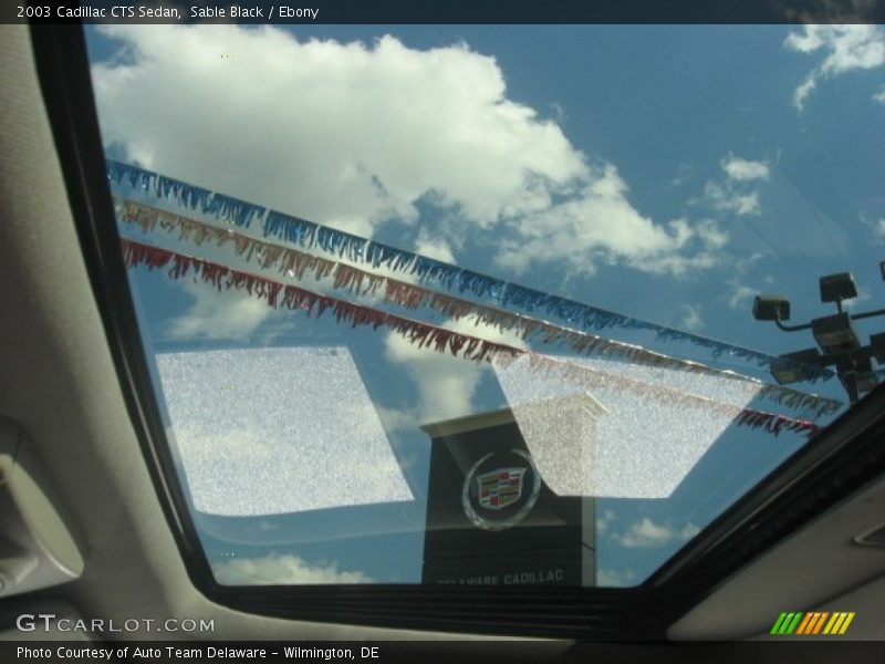 Sable Black / Ebony 2003 Cadillac CTS Sedan