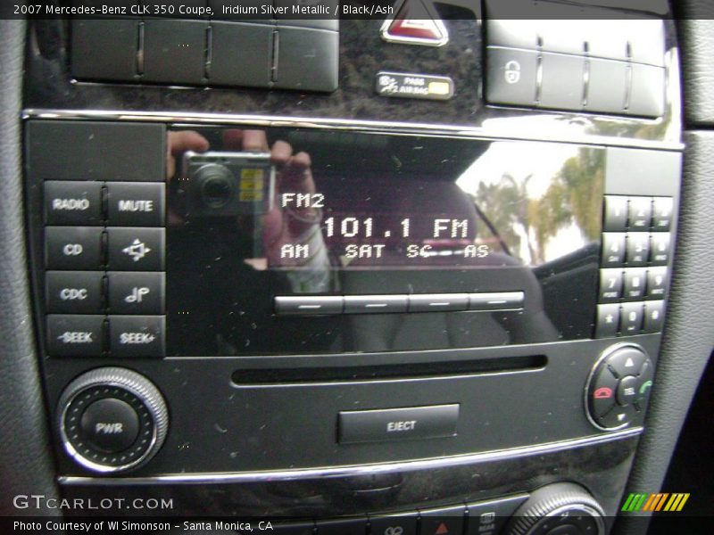 Iridium Silver Metallic / Black/Ash 2007 Mercedes-Benz CLK 350 Coupe