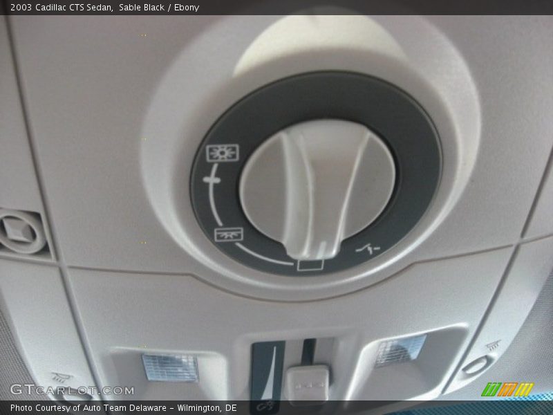 Sable Black / Ebony 2003 Cadillac CTS Sedan