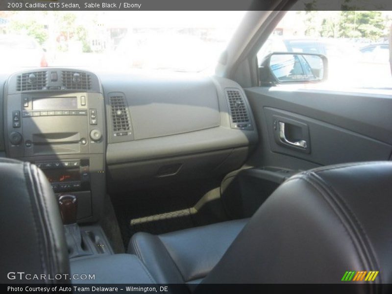 Sable Black / Ebony 2003 Cadillac CTS Sedan