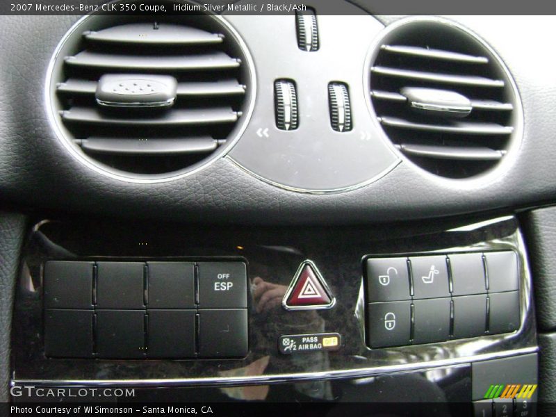 Iridium Silver Metallic / Black/Ash 2007 Mercedes-Benz CLK 350 Coupe