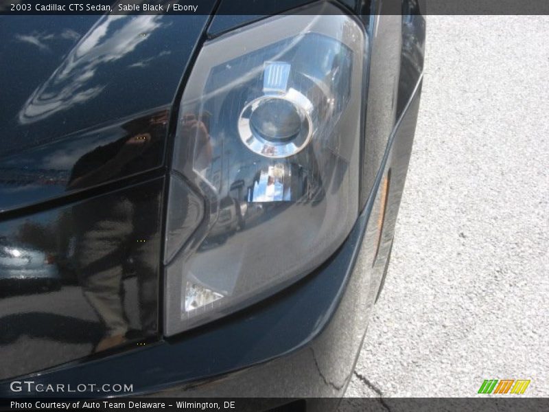 Sable Black / Ebony 2003 Cadillac CTS Sedan