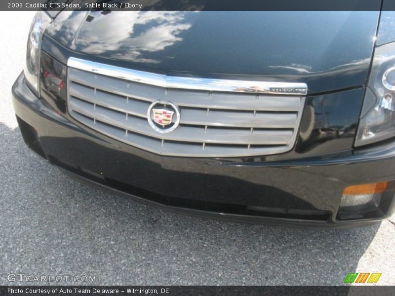 Sable Black / Ebony 2003 Cadillac CTS Sedan