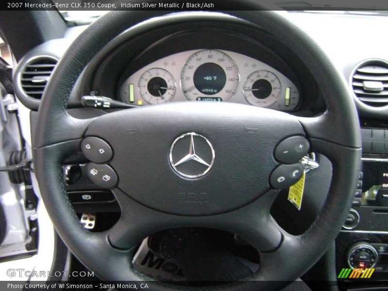 Iridium Silver Metallic / Black/Ash 2007 Mercedes-Benz CLK 350 Coupe