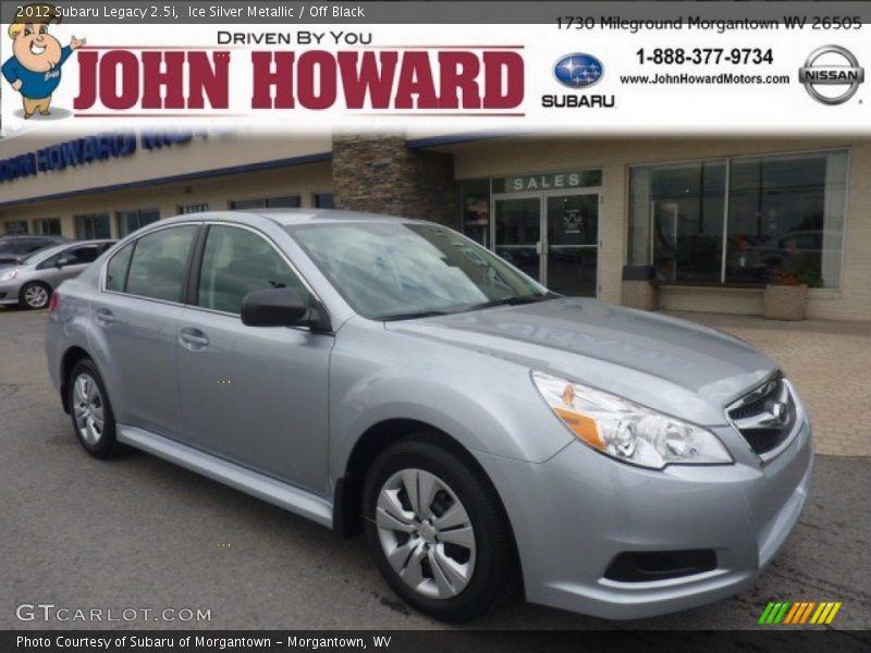 Ice Silver Metallic / Off Black 2012 Subaru Legacy 2.5i