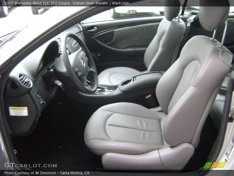 Iridium Silver Metallic / Black/Ash 2007 Mercedes-Benz CLK 350 Coupe