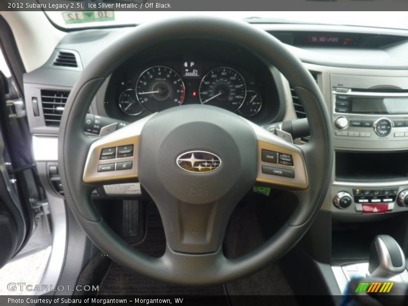 Ice Silver Metallic / Off Black 2012 Subaru Legacy 2.5i