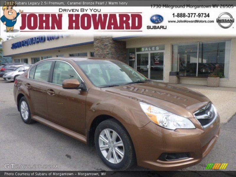 Caramel Bronze Pearl / Warm Ivory 2012 Subaru Legacy 2.5i Premium