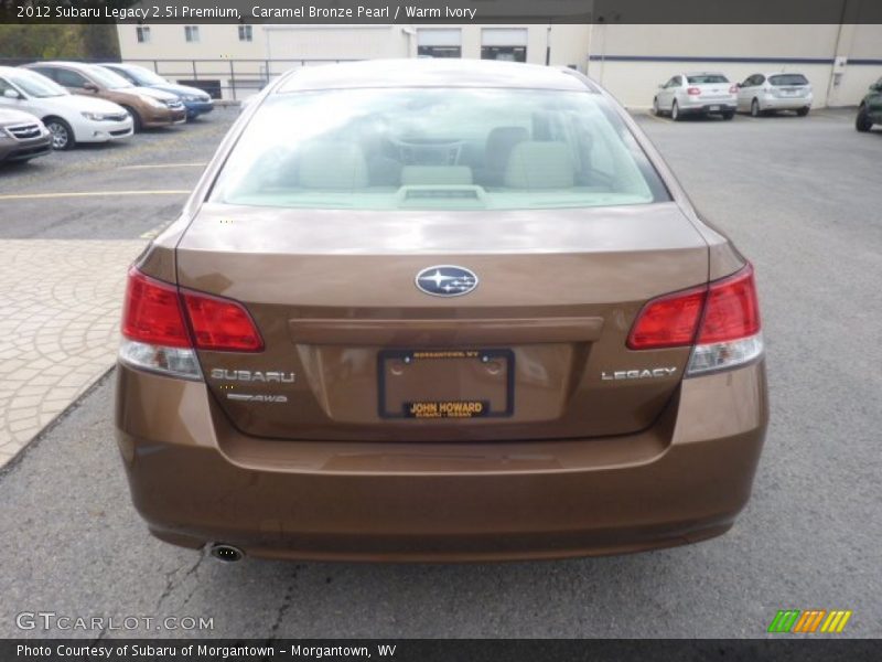 Caramel Bronze Pearl / Warm Ivory 2012 Subaru Legacy 2.5i Premium